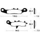 Plaquettes de frein avant ou arrière TECNIUM KAWASAKI 85 KX 