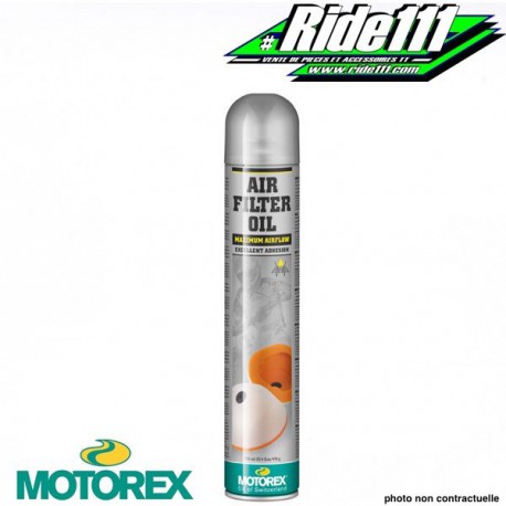 Spray pour filtre à air "AIR FILTER OIL" MOTOREX 