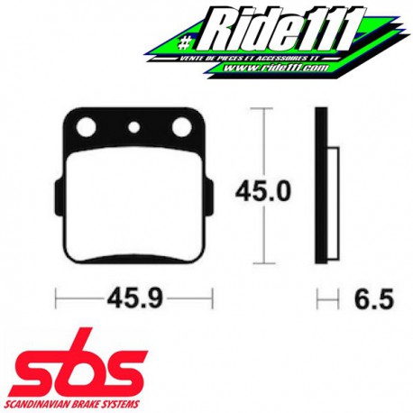 Plaquettes de frein avant ou arrière SBS HONDA 85 CR-R 