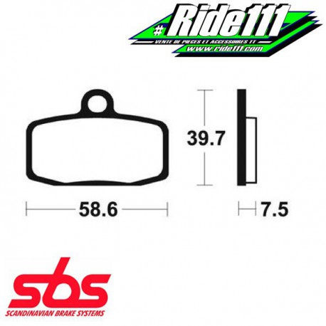 Plaquettes de frein avant ou arrière SBS HUSQVARNA 85 TC 