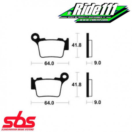 Plaquettes de frein avant ou arrière SBS KTM 144-150 SX 