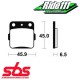 Plaquettes  de frein avant ou arrière SBS SUZUKI 125 RM 