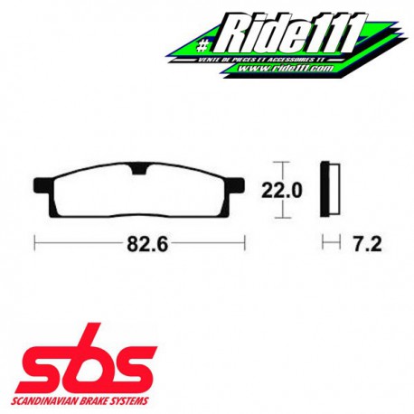 Plaquettes de frein avant ou arrière SBS YAMAHA 80-85 YZ 