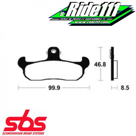 Plaquettes de frein avant ou arrière SBS HUSABERG FE 1991-2008