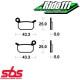 Plaquettes de frein avant ou arrière SBS KTM 50 SX 2009-2016