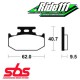 Plaquettes de frein avant ou arrière SBS SUZUKI 125-250 RM 1990-2008