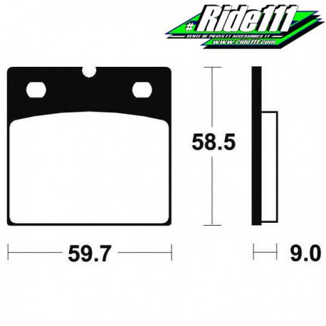 Plaquettes de frein avant SBS BMW R 100 GS 