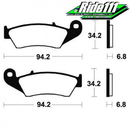 Plaquettes de frein avant SBS HONDA XL 650 V TRANSALP 