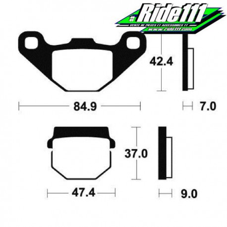 Plaquettes de frein avant SBS  KAWASAKI 125 KMX 