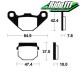 Plaquettes de frein avant SBS  KAWASAKI 125 KMX 