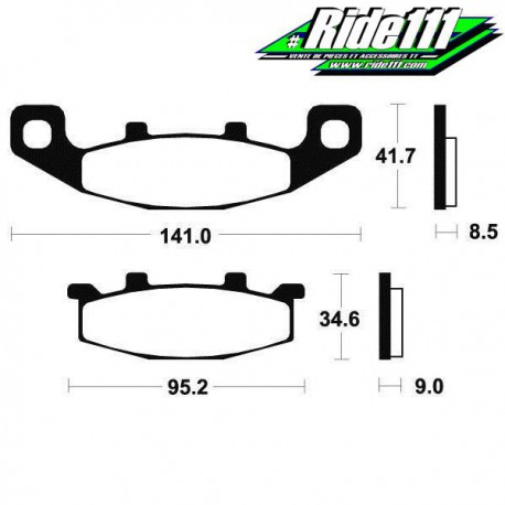 Plaquettes de frein avant SBS  KAWASAKI 500 KLE 