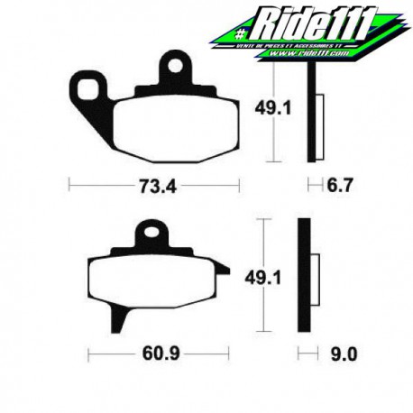 Plaquettes de frein avant SBS KAWASAKI 650 KLR 