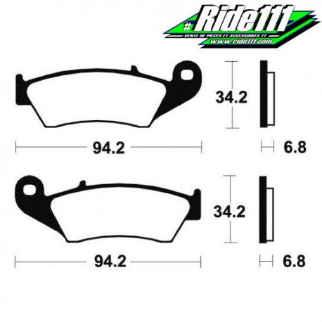 Plaquettes de frein avant SBS  KAWASAKI 650 KLX 