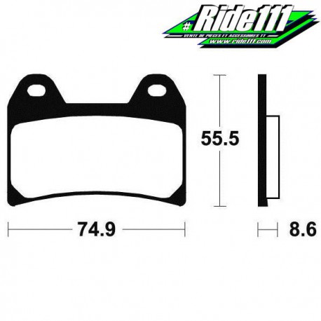 Plaquettes de frein avant SBS  KTM 1050 ADVENTURE 