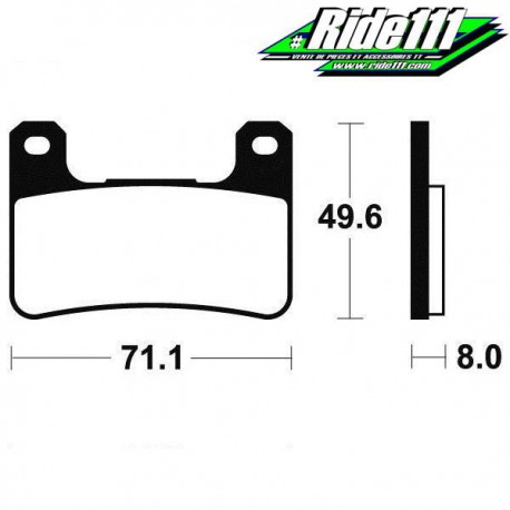 Plaquettes de frein avant SBS SUZUKI DL 1000 V-STROM  