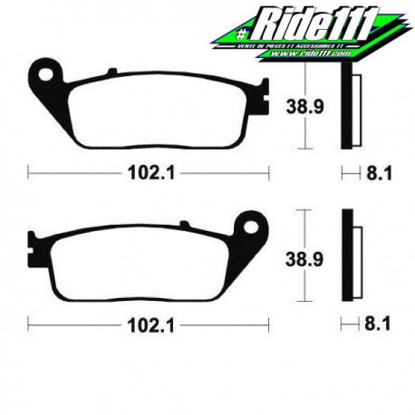 Plaquettes de frein avant SBS TRIUMPH 800 TIGER 