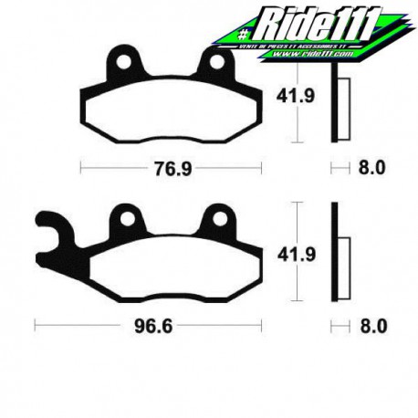 Plaquettes de frein avant SBS TRIUMPH 900 TIGER 