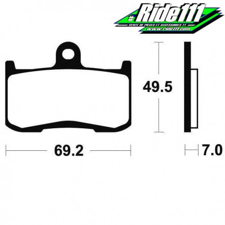 Plaquettes de frein avant SBS TRIUMPH 1050 TIGER 