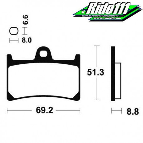 Plaquettes de frein avant SBS   YAMAHA XTZ 1200 SUPER TENERE