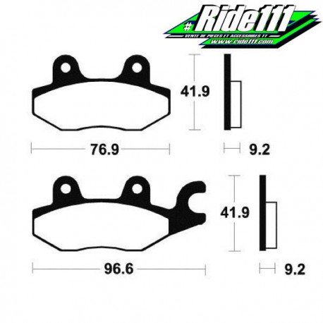 Plaquettes de frein avant TECNIUM HONDA XL 125 V VARADERO 