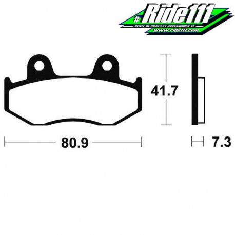 Plaquettes de frein avant TECNIUM  HONDA XL 600 R 