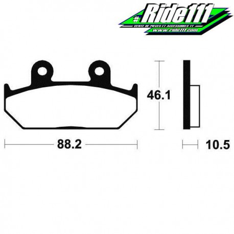 Plaquettes de frein avant TECNIUM HONDA NX 650 DOMINATOR 