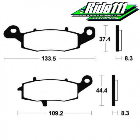 Plaquettes de frein avant TECNIUM  SUZUKI XF 650 FREEWIND