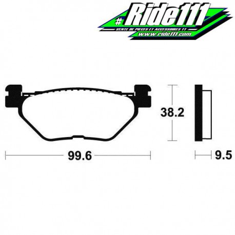 Plaquettes de frein arrière SBS  YAMAHA XTZ 1200 SUPER TENERE 