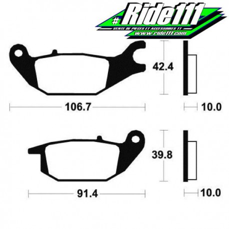 Plaquettes de frein arrière SBS HONDA XL 125 V VARADERO 