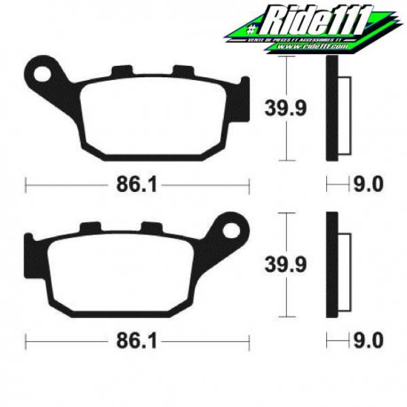 Plaquettes de frein arrière SBS  HONDA CRF 1000 L AFRICA TWIN