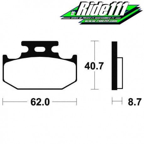 Plaquettes de frein arrière SBS  KAWASAKI 650 KLX 