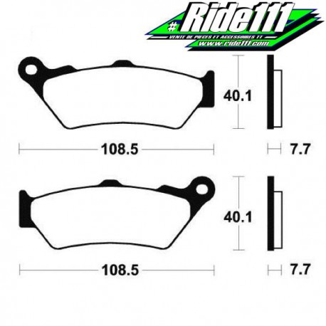 Plaquettes de frein arrière TECNIUM BMW R 1200 GS 