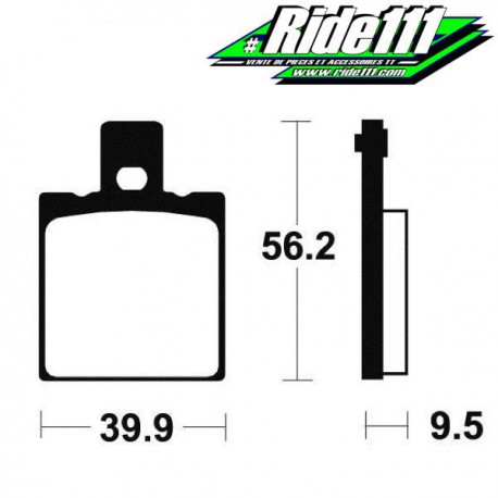 Plaquettes de frein arrière TECNIUM HONDA 125 CRM 