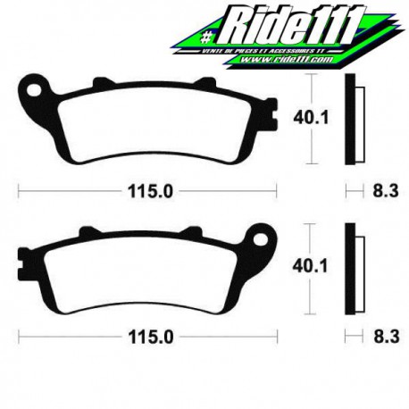 Plaquettes de frein arrière TECNIUM HONDA XL 1000 V VARADERO 