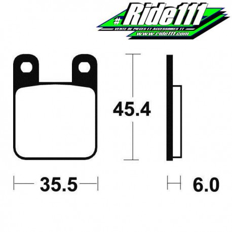 Plaquettes de frein arrière TECNIUM YAMAHA XT 125 R