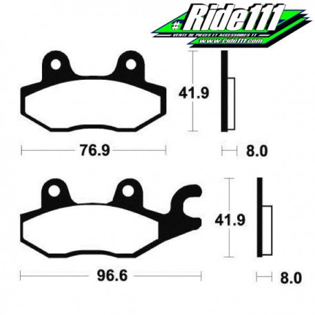 Plaquettes de frein arrière NISSIN TRIUMPH 955 TIGER 