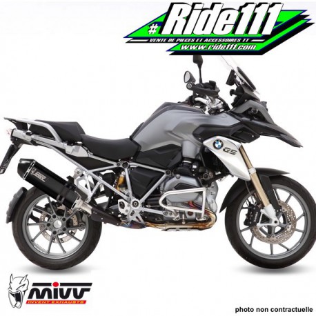 Silencieux d'échappement MIVV SPEED EDGE Steel Black/Carbone BMW R 1200 GS ADVENTURE 2014-2016