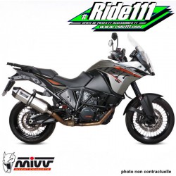 Silencieux d'échappement MIVV SPEED EDGE Inox KTM 1050 ADVENTURE 