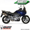 Silencieux d'échappement MIVV SUONO Inox/Carbone SUZUKI DL 1000 V-STROM  2002 à 2013