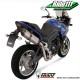 Silencieux d'échappement passage haut MIVV SUONO Inox/Carbone TRIUMPH 1050 TIGER 2007-2013