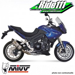 Silencieux d'échappement passage bas MIVV SUONO Inox/Carbone TRIUMPH 1050 TIGER 2007-2013