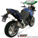 Silencieux d'échappement passage bas MIVV SUONO Inox/Carbone TRIUMPH 1050 TIGER 2007-2013