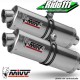 Silencieux d'échappement MIVV OVAL Inox YAMAHA XT 660 R 2004 ->