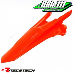 Garde boue arrière  Orange Fluo RACETECH KTM EXC-EXCF 2017-2018