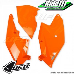 Plaques latérales + couvercle boite à air  Orange Fluo UFO KTM 125-200 EXC