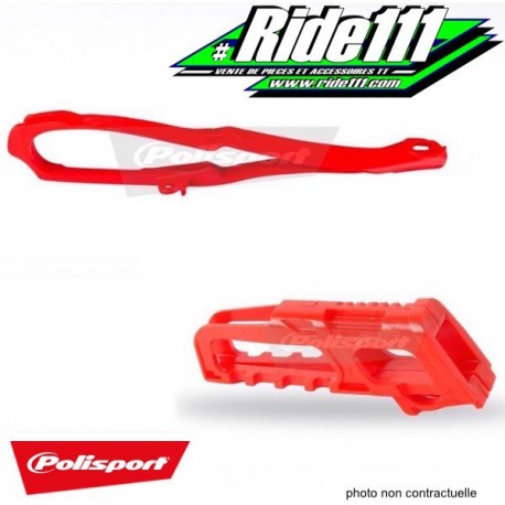 Kit Patin + Guide chaine POLISPORT HONDA 250 CRF-R 