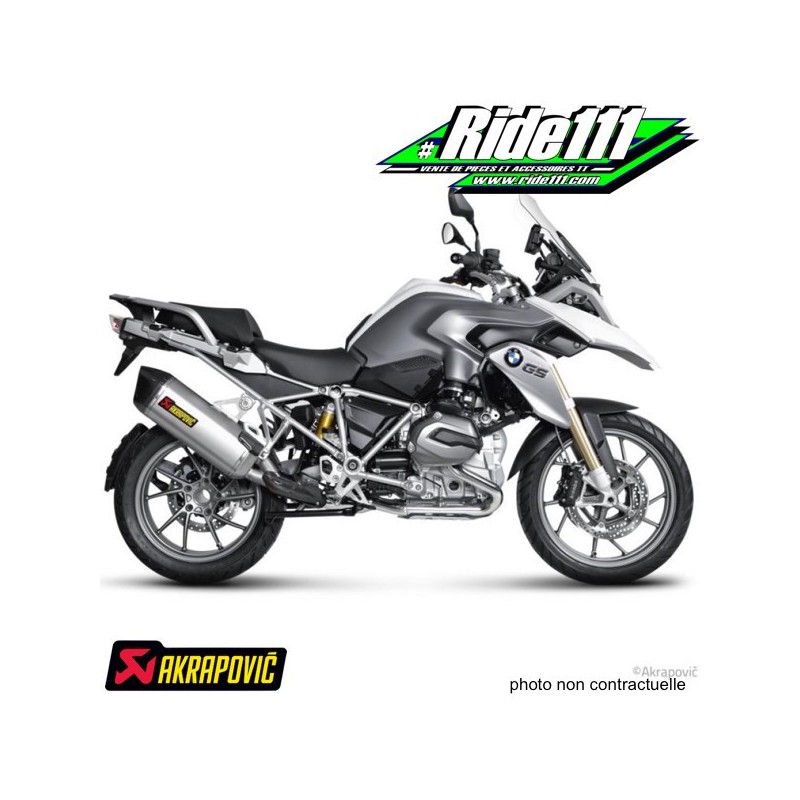 Silencieux AKRAPOVIC "Slip One Line Titane" BMW R 1200 GS