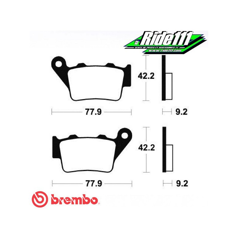 Plaquettes de frein avant BREMBO 200 EC