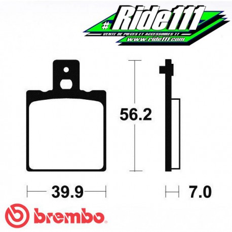 Plaquettes de frein avant ou arrière BREMBO HUSQVARNA 125 CR 