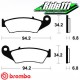 Plaquettes de frein avant ou arrière BREMBO KAWASAKI 125-250 KX 